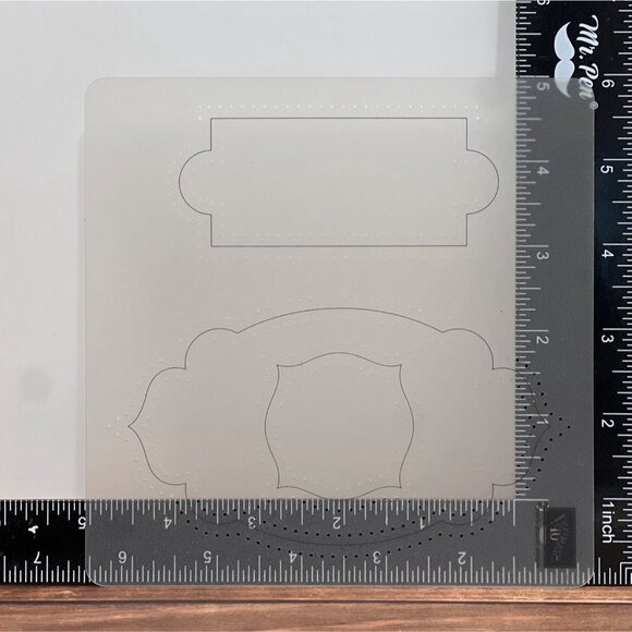 Stampin Up! Stencils 5-Piece Set With Case - Picture 3 of 11